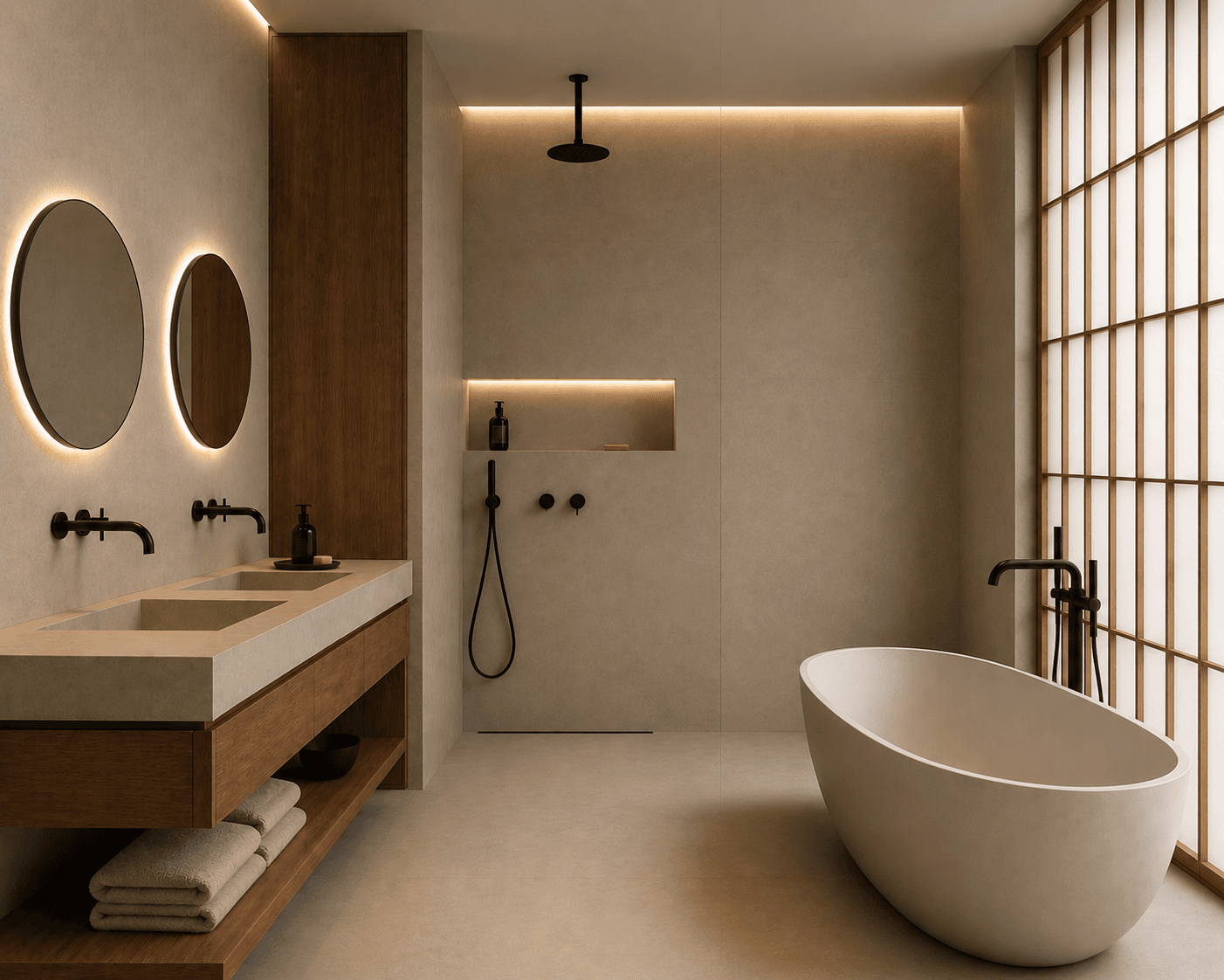 Japandi Badkamer